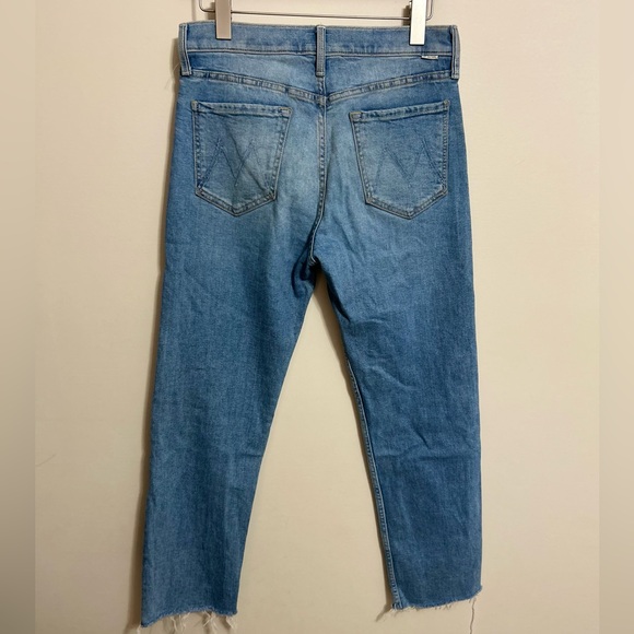 MOTHER Sky Blue Cropped Jeans - Picture 5 of 10